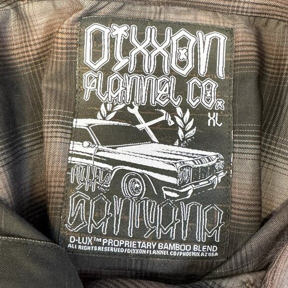 Dixxon Santana Shirt Womens Size XL Pearl Snap Plaid Short Sleeve Top - Picture 4 of 4